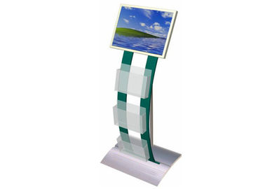 Open Source Digital Signage with Brochure Holder , Indoor Plug &amp; Play LCD Advertising Screens Display